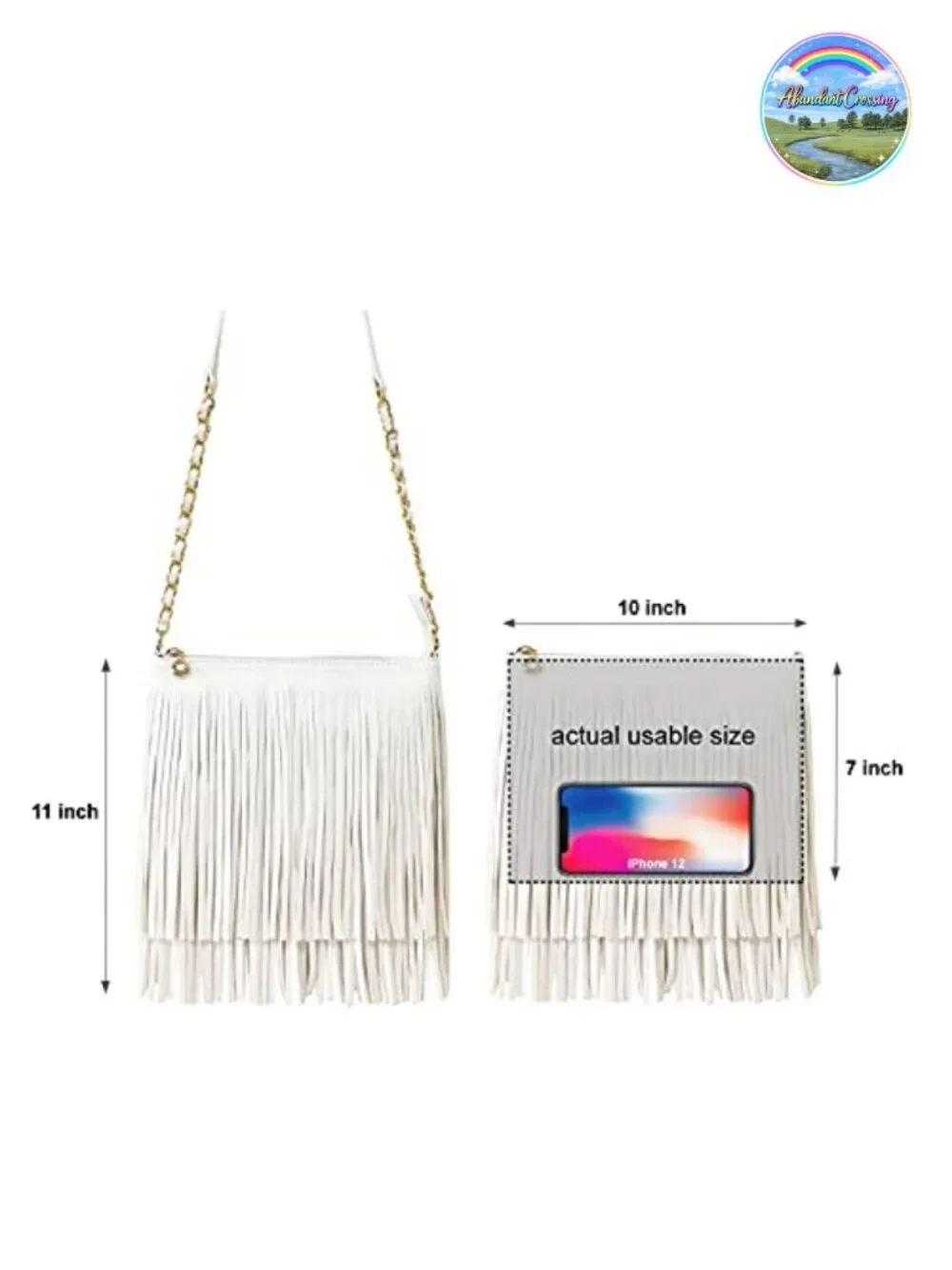 Fringe Crossbody Tassel Shoulder Bag Faux Leather Western Purse